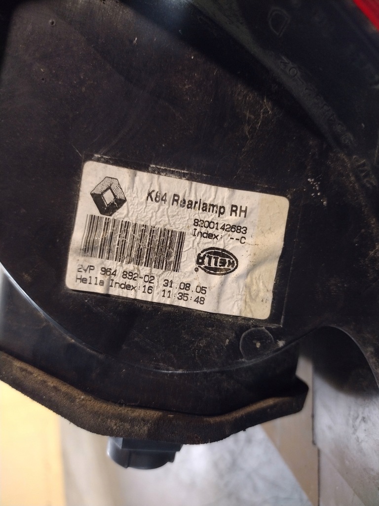 фото №7, Лампа права задня renault megane ii kombi