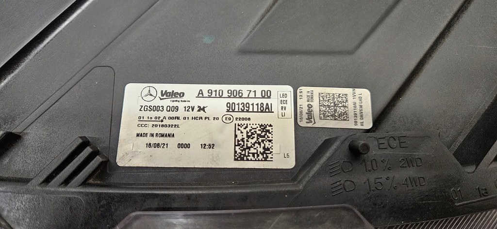 фото №5, Mercedes sprinter 907 910 full led фара лівий правий лампа w910