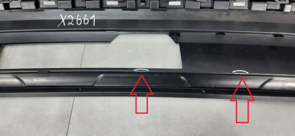 Volkswagen touareg 3 iii спойлер накладка бампера задній 760807568j Недорого