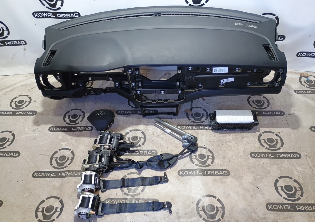фото №1, Vw t-cross lift lci приборная панель консоль подушки безопасности подушка безопасности ремни оригинал демонтаж