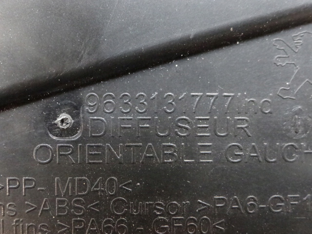 фото №8, Peugeot 2008 левая решётка обдув консоли панели 9633131777