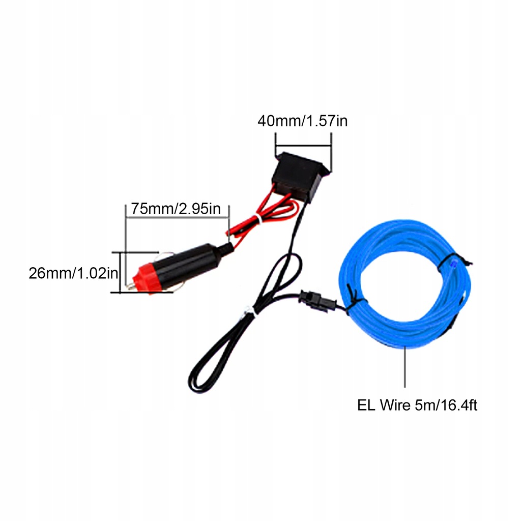 фото №15, 5m/16,4ft авто лента led привод прикуривателя