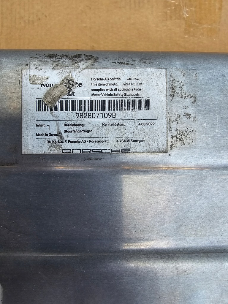 фото №9, Porsche cayman 982 gt4 балка передня бампера перед