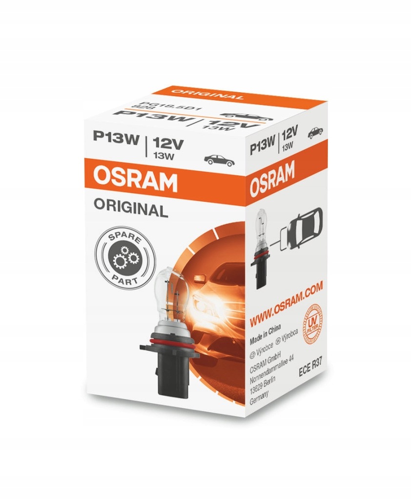 фото №1, 828 osram лампочка 12v p13w osram
