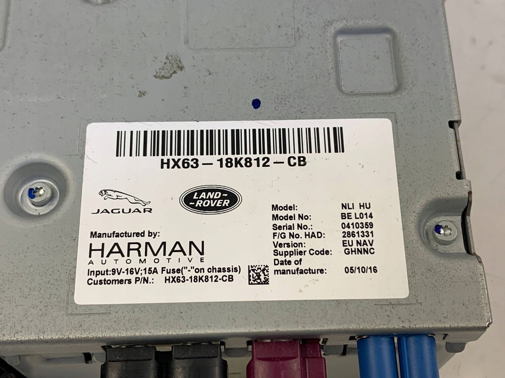 фото №5, Jaguar xe радіо навігація hx63-18k812-cb