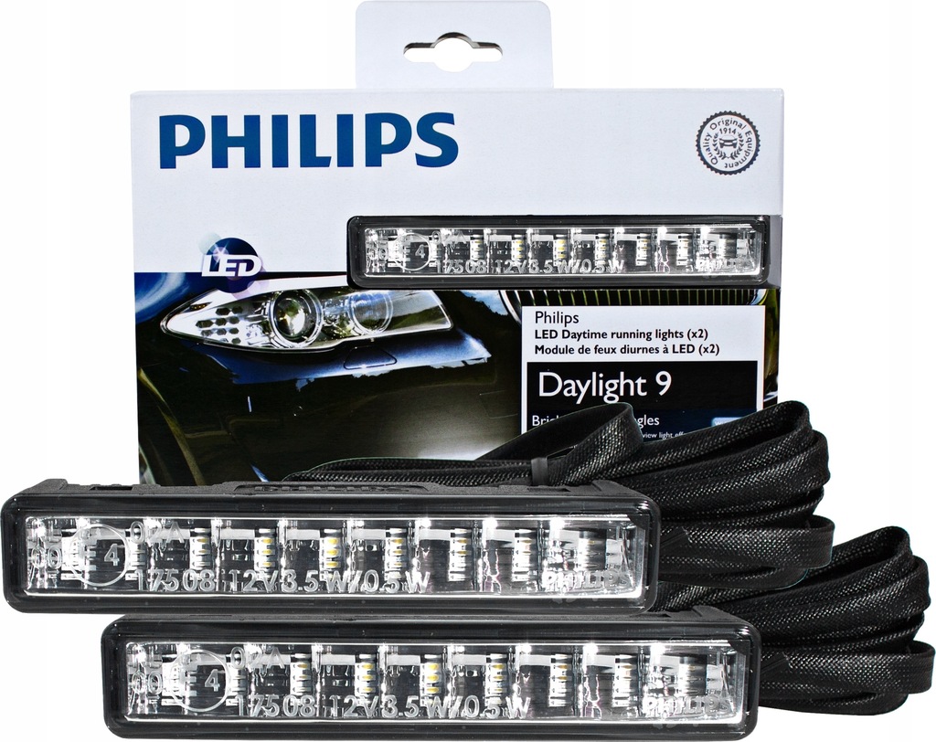 фото №14, Philips світло лампи do рух dziennej drl 9 daytime led гомологація autom