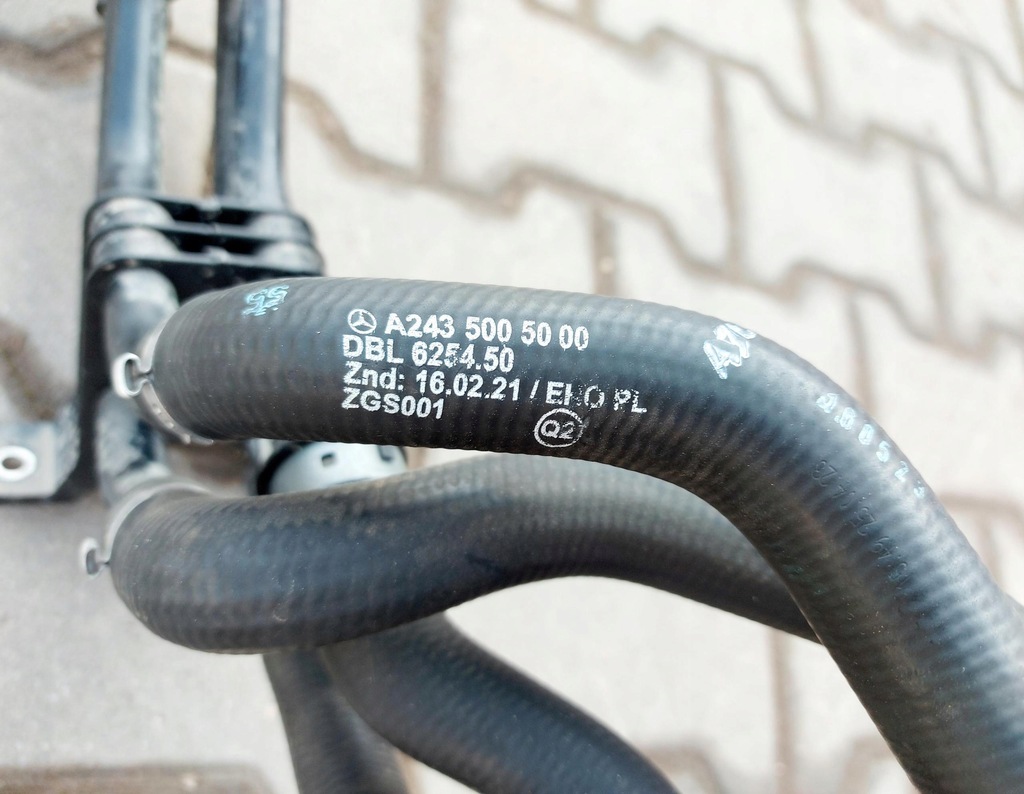 фото №10, Mercedes eqb w243 x243 23r. провода охлаждение аккумулятора a2435004800