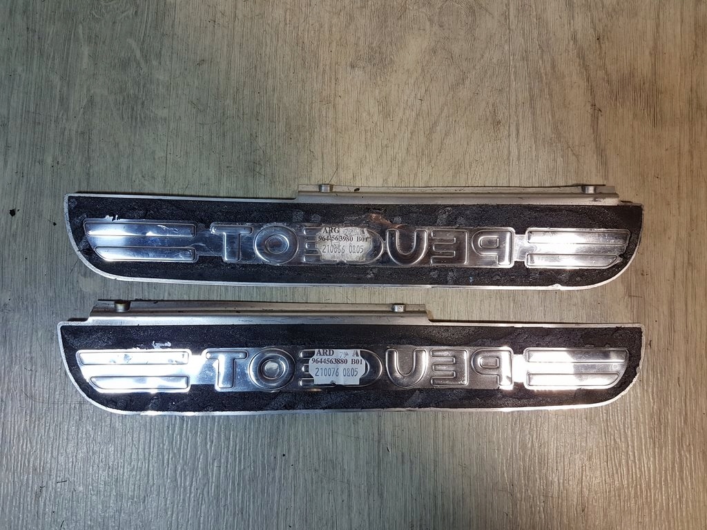 фото №2, Захист накладка поріг задня kpl peugeot 407