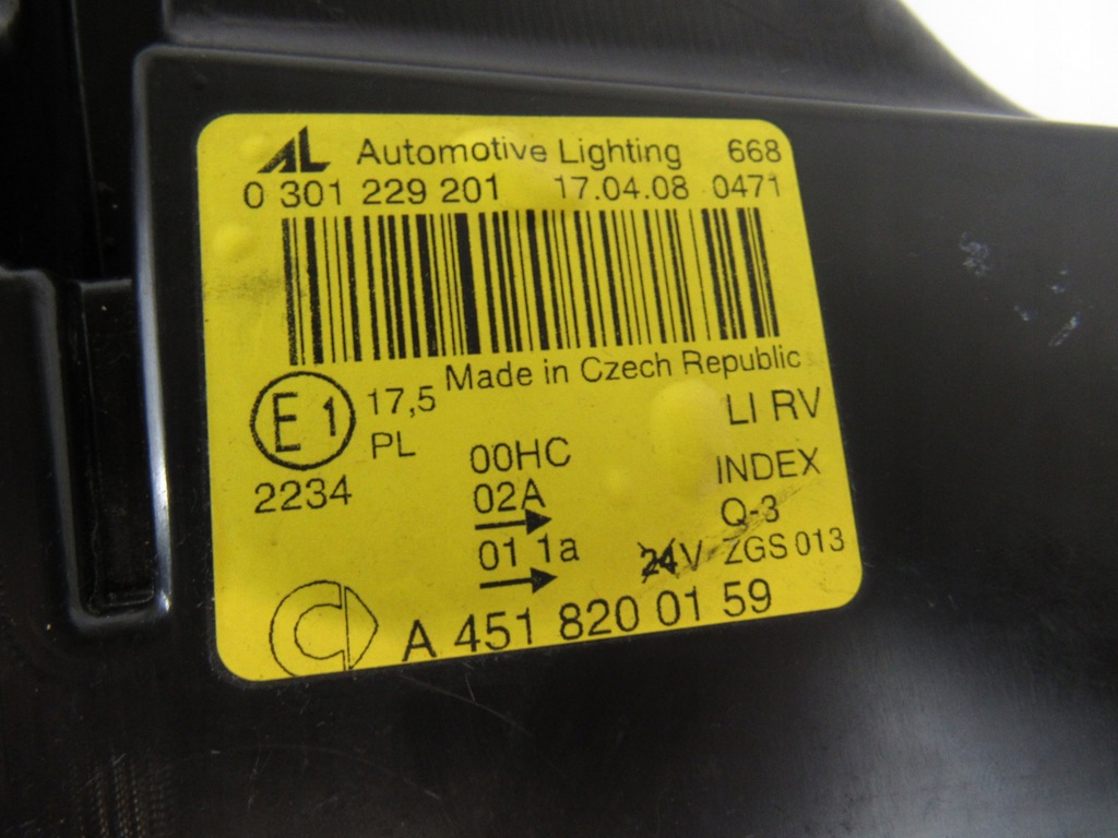 фото №8, Лампа перед левая / фара smart fortwo brabus