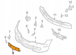 Bmw z3 e36 передняя панель регистрационная 51118400068 8400068 oem Киев