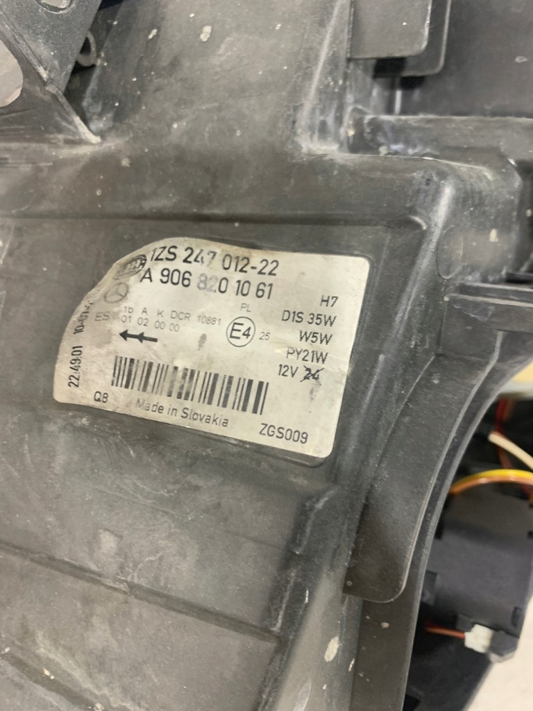 фото №5, Mercedes sprinter w 906 лампа правая ксенон