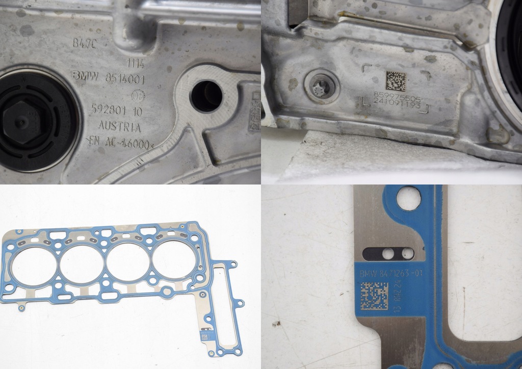 фото №9, Bmw f70 u06 u11 u10 18d 20d 2,0d b47c20b dół блок двигателя wał коленчатый поршни