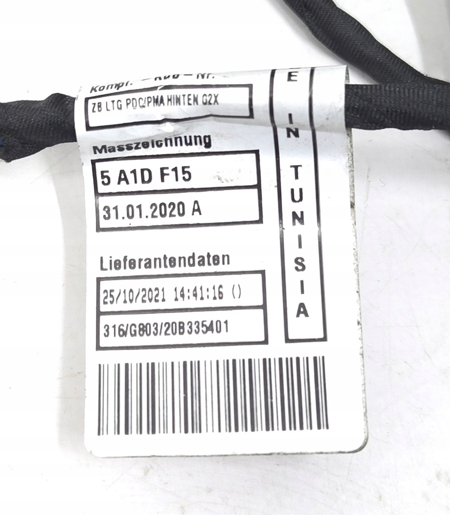 фото №9, Жгут электропроводка датчики pdc задняя bmw 4 g22 g23 5a1df26-01 9826784-01