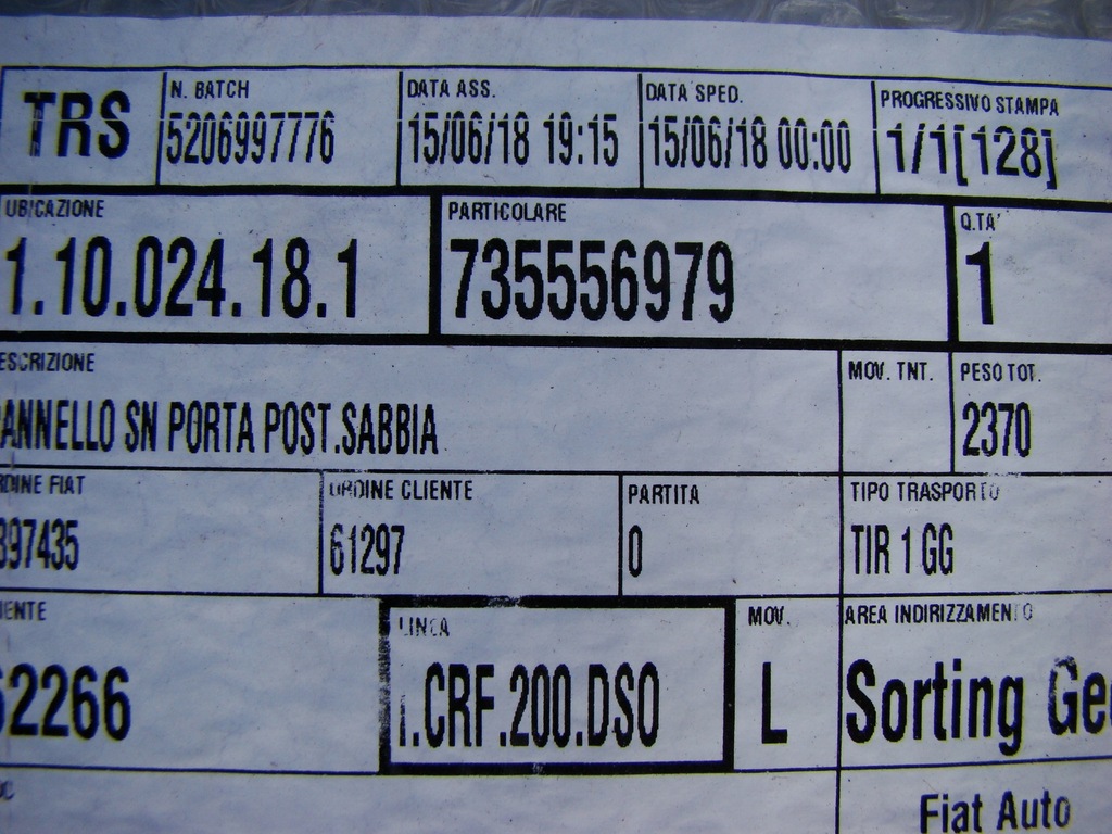 фото №8, Fiat panda ii обшивка обивка левая nowa