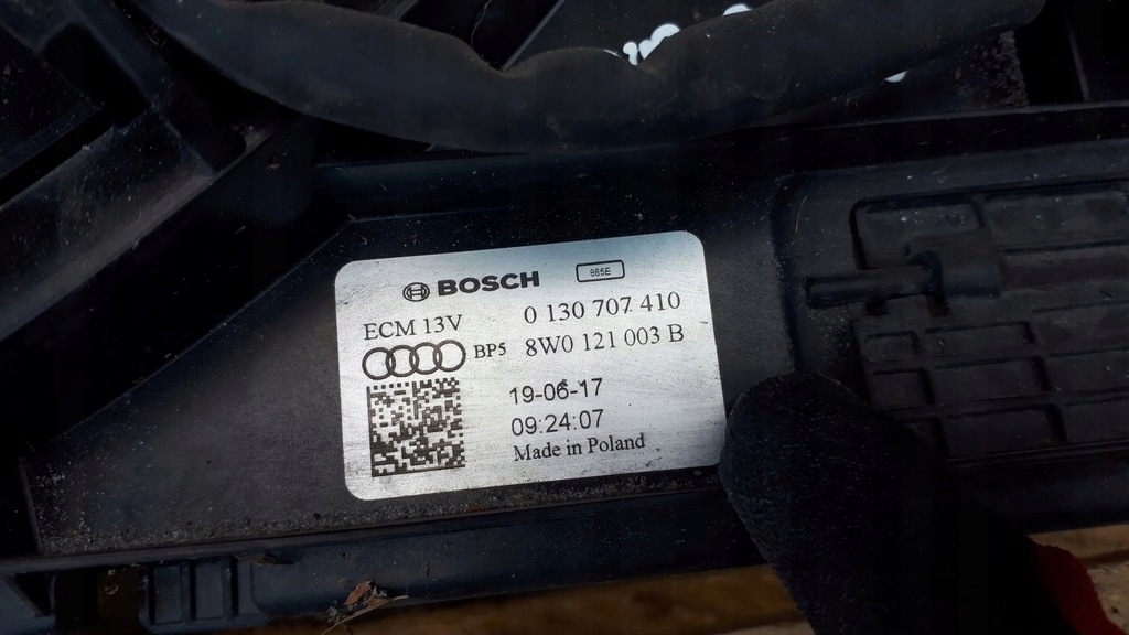 фото №7, A5 8w вентилятор радіатора 8w0121003b 2.0 t a4 b9