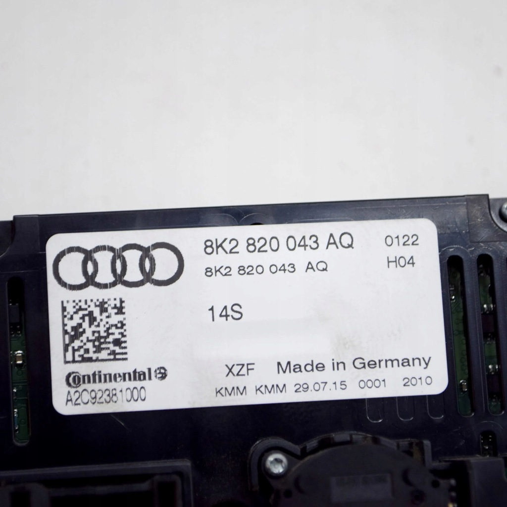 фото №9, Audi q5 sq5 2015 переключатель / выключатель обдув вентилятор