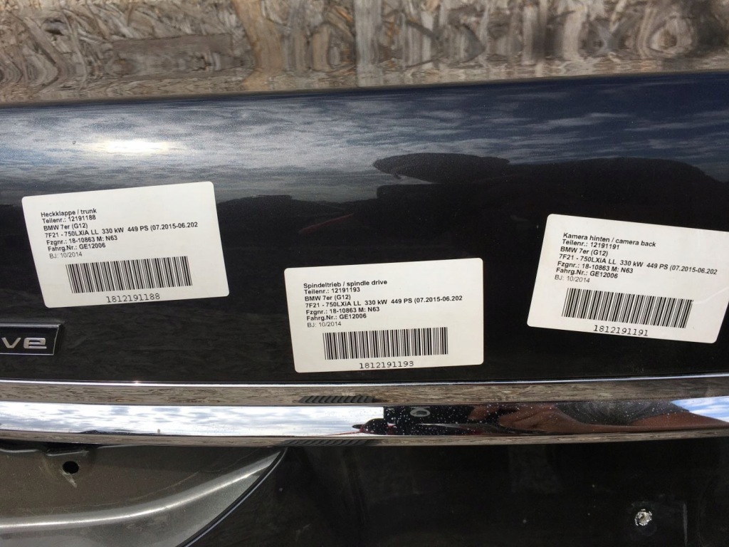 фото №10, Bmw 7 g11/g12 15- кришка багажника лампа задня