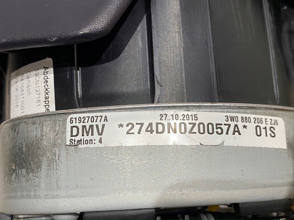 фото №6, Bentley continental gt gtc flying подушка безпеки 3w0880206