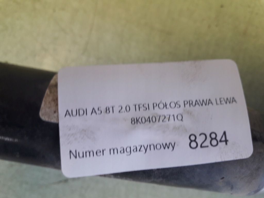 фото №4, Audi a5 8t 2.0 tfsi приводной вал p/l