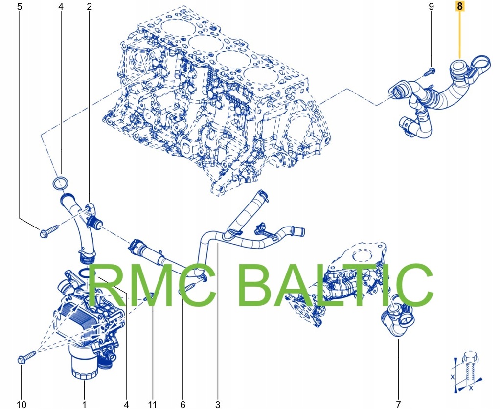 фото №12, Шланг системы охлаждение egr dacia duster ii 1.5 dci