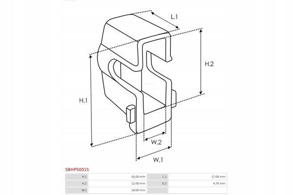 фото №2, Набір ремонтний, стартер as-pl sbhp5001s