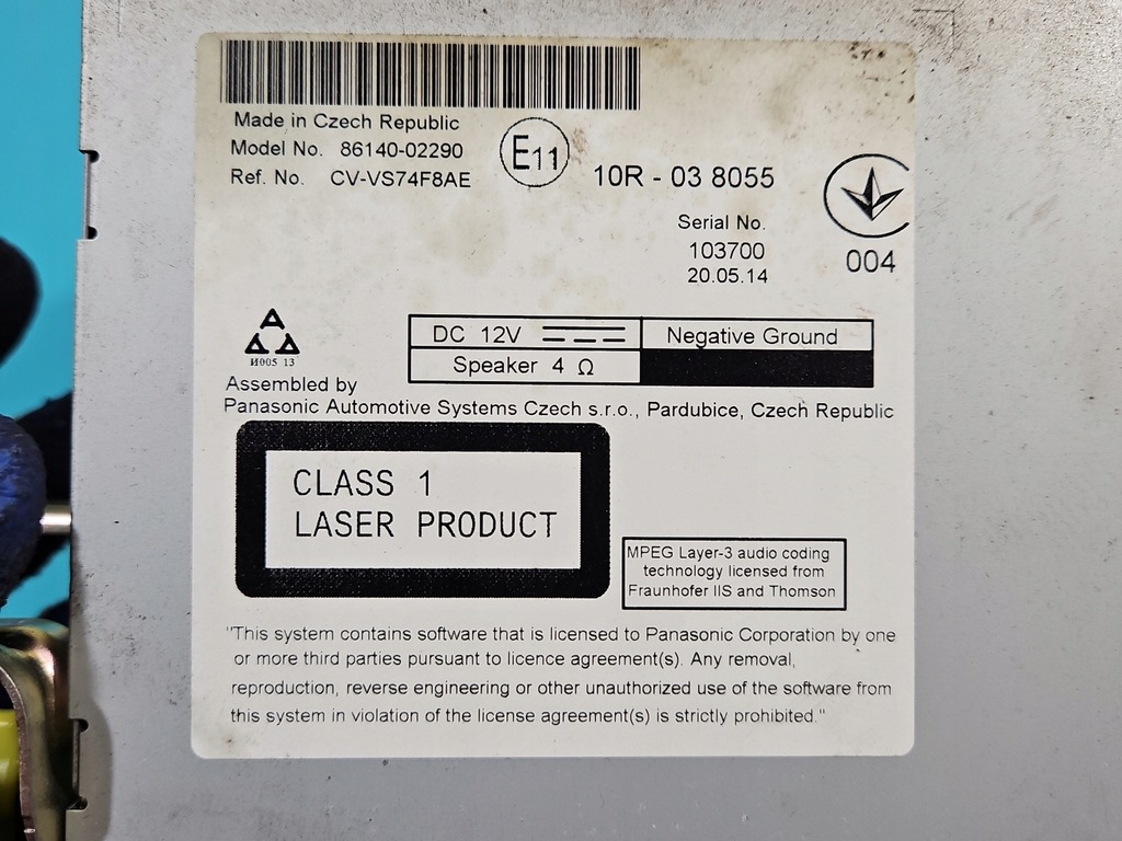 фото №9, Радіо заводський toyota auris ii 86140-02290 радіопрогравач