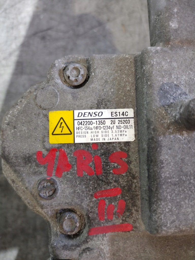 фото №6, Компрессор кондиционера 042200-1350 toyota yaris
