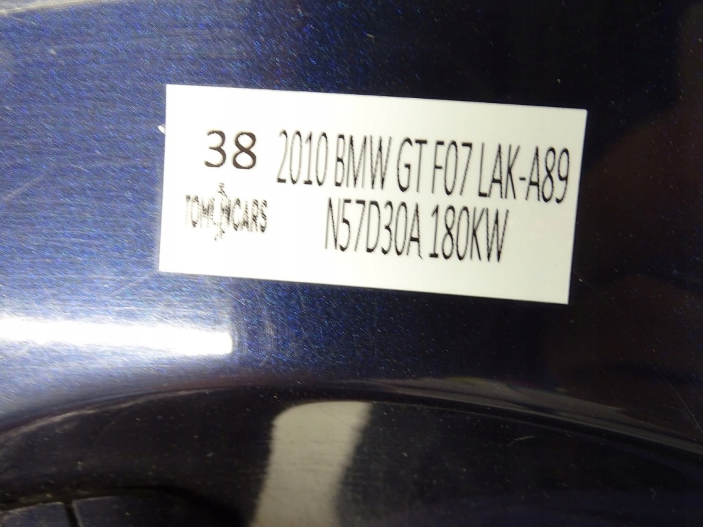 фото №9, Двері правий праве перед передні bmw 5 gt f07 lak a89