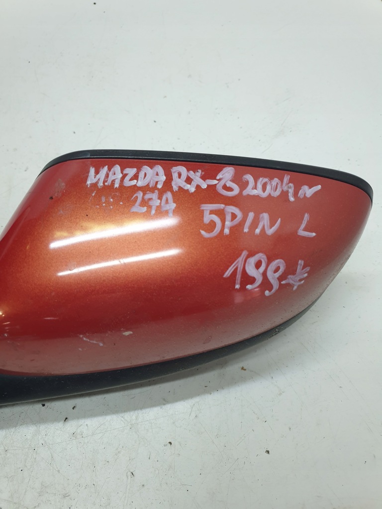 фото №4, Дзеркало ліва 5 pin mazda rx-8 2004 rok