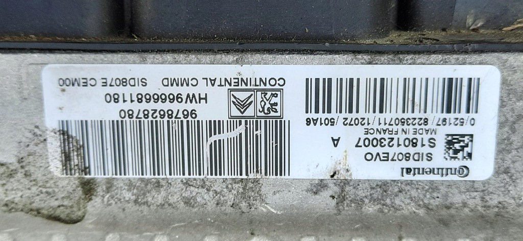 фото №6, Блок керування бортовий комп'ютер двигуна 1.6ehdi ecu citroen ds4 9678628780