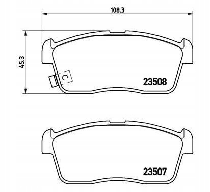 фото №1, Brembo тормозные колодки тормозные nissan pixo
