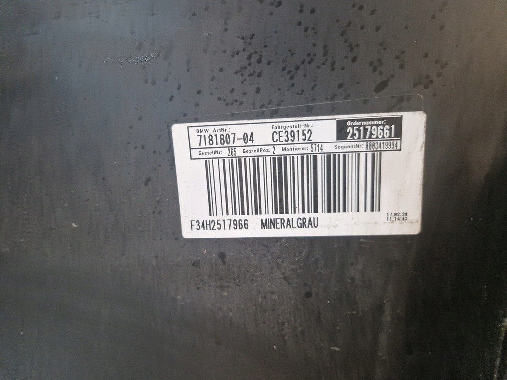 фото №9, Bmw iii 3 gt f34 бампер задній задня 7181807