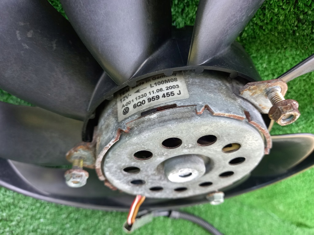 Vw polo 9n iv 01-05 1.2 awy gsh вентилятор радіатора кондиціонера оригінал Ціна