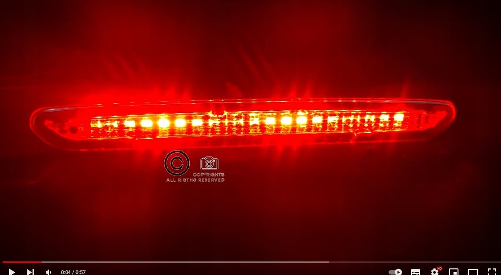 фото №13, Третій світло стоп-сигнал led fiat abarth grande punto evo 05- bezbarwny 20led