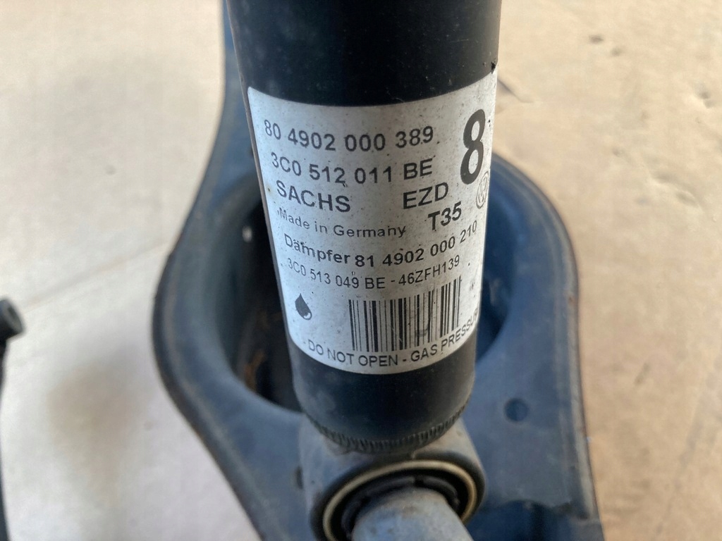 фото №8, Skoda superb 2 поворотный кулак левая задняя рычаг 3c0512011be 5q0505351b 5q0505323c