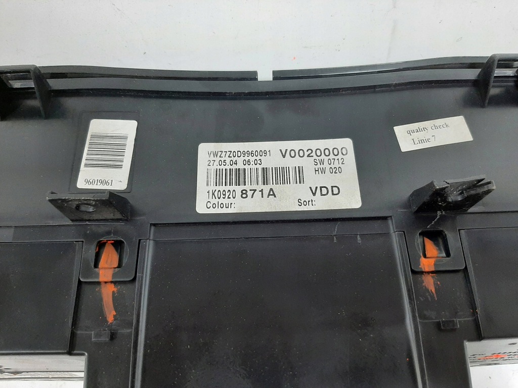 фото №12, Vw golf v 2.0 fsi sport 05r лічильник прилади 1k0920871a