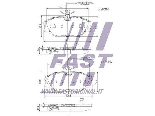 фото №3, Гальмівні колодки гальмівні ft29054 fast