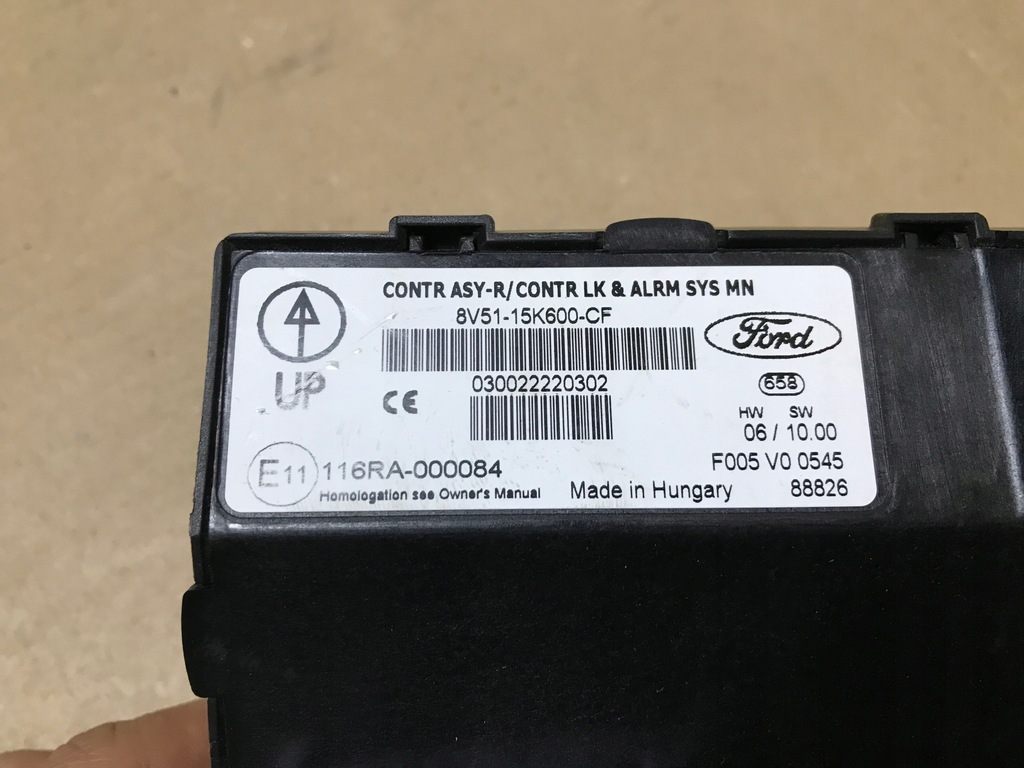 фото №6, Ford fiesta mk7 1.25 бортовий комп'ютер набір 8v2112a650sd