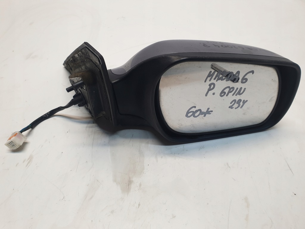 фото №1, Дзеркало праве 6 pin mazda 6 gg 2004 rok код лакофарбового покриття 29y