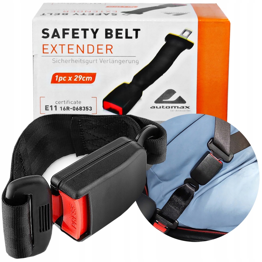 фото №11, Адаптер dla kobiet w ciąży przedłużacz поперечина безопасности atest e11 29 cm