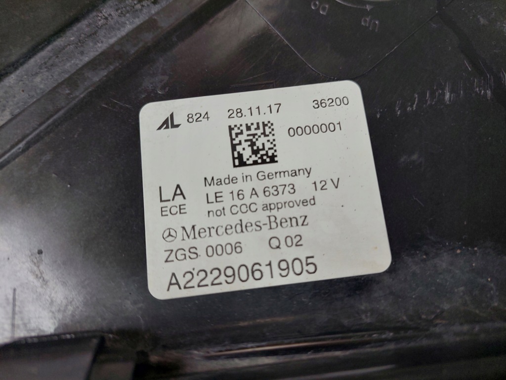 Фара ліва - full led - multibeam led - mercedes s klasa w222 - рестайлінг в Україні