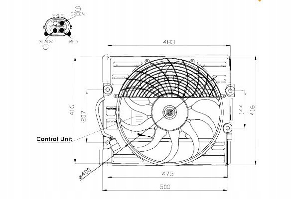 фото №2, Вентилятор радіатора з корпус bmw 7 e38 z8 e