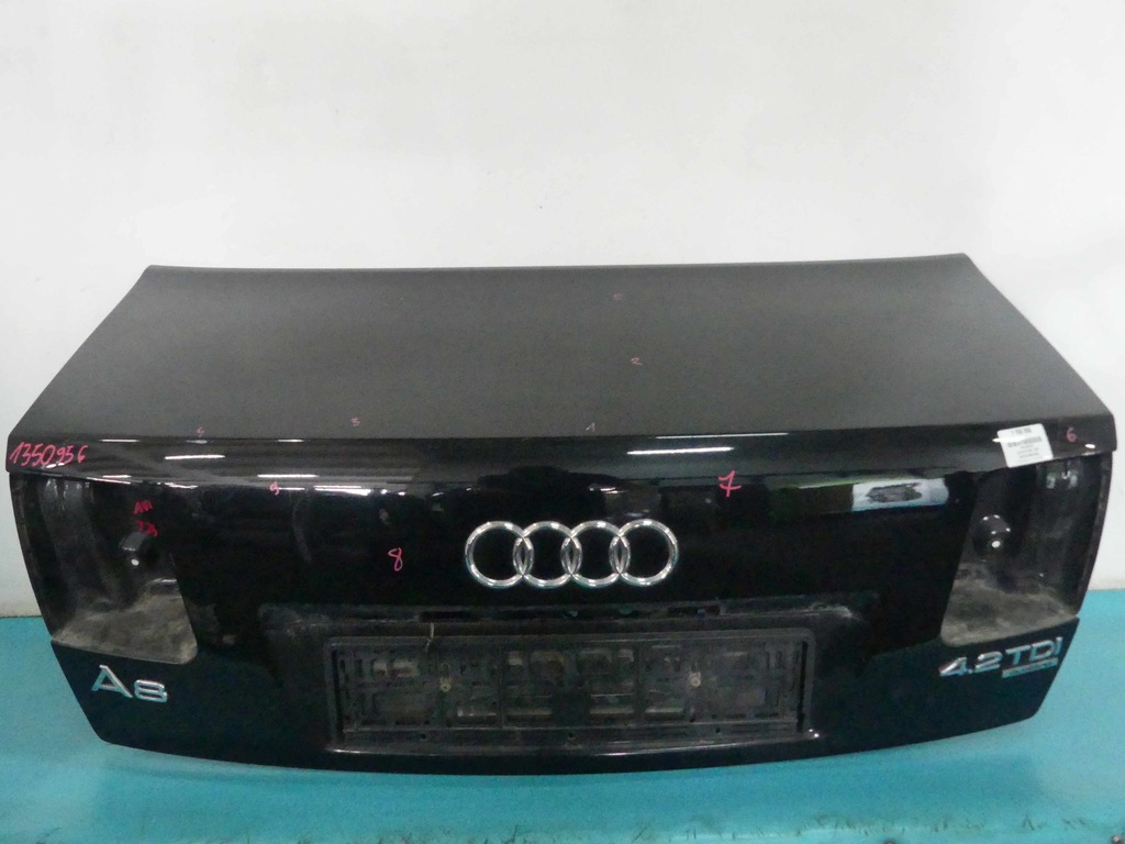 фото №8, Кришка багажника задня audi a8 d3 lift чорний lz7q