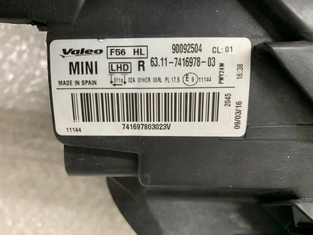 фото №9, Лампа правый перед mini cooper f55 f56 f57 full led