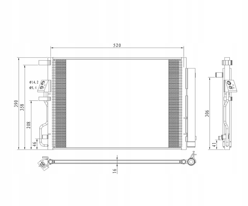 фото №1, Hyundai tucson 15 - 20 радиатор кондиционера 97606d3010