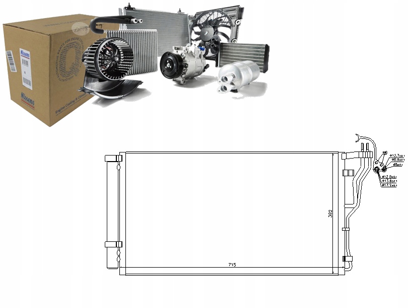 фото №1, Nissens конденсатор кондиционера hyundai grandeur ki