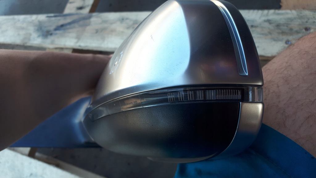 фото №11, S4 b8 дзеркало ліва лівий перед хром 6pin eu