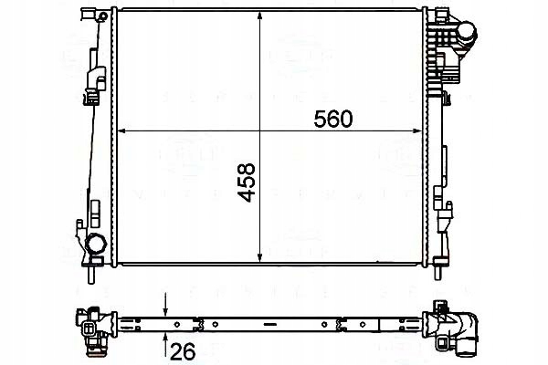 фото №2, Behr hella радиатор renault trafic 06-