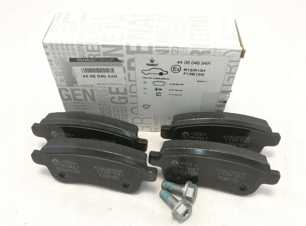 фото №2, Тормозные колодки тормозные renault megane iii scenic iii задняя 440604694r оригинал