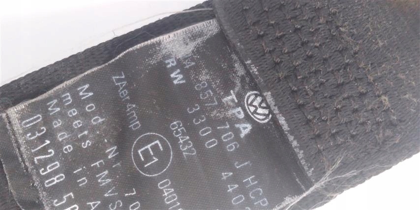 фото №6, Pas безпеки правий перед vw bora kombi